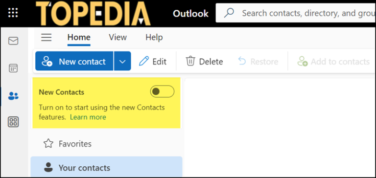 Verbesserte Kontakte In Outlook Im Web Topedia Blog