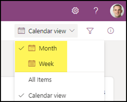 Neue Wochenansicht in Microsoft Lists Kalender