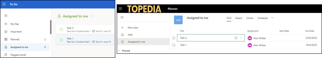 Loop Aufgaben in Microsoft To Do und Planner