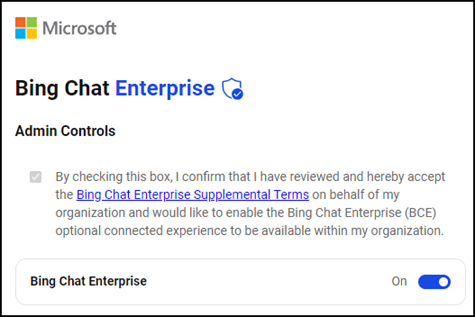 Opt-in für Bing Chat Enterprise Preview