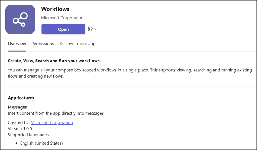 Aktuelle Workflows App, wird entfernt