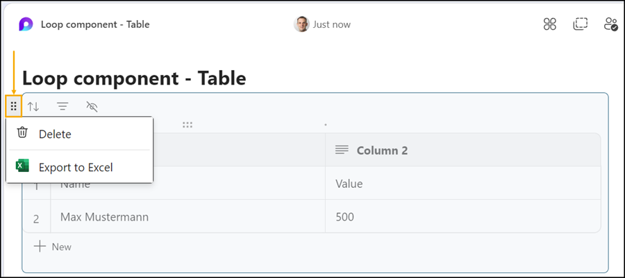 Tabelle nach Excel exportieren