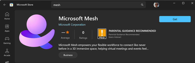 Microsoft Mesh für Windows