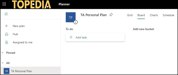 Personal plan in Planner