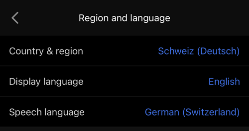 Bevorzugte Region kontrollieren