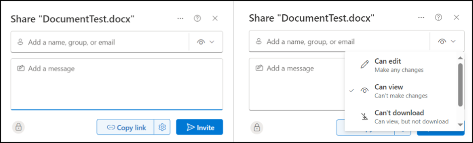 Share Control nach der Anpassung