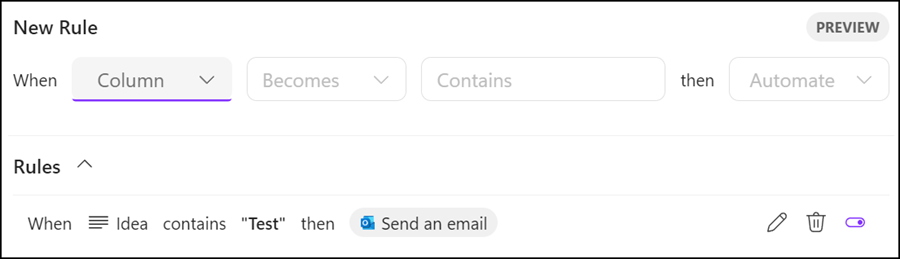 Power Automate Flow in Loop Tabelle