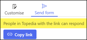 Share form to all internal accounts