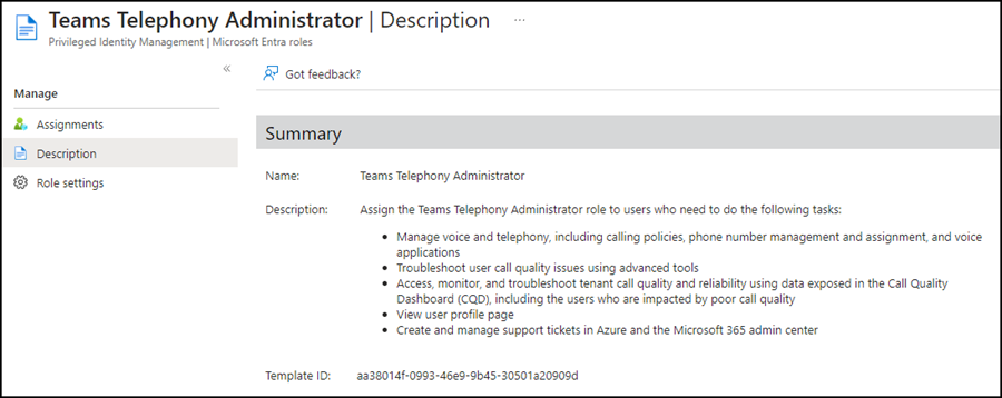 Neue Admin Rolle Teams Telephony Administrator