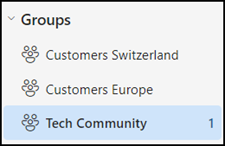   Gruppe in Outlook