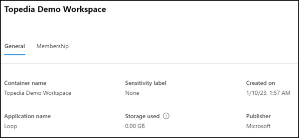 Zusammenfassung für Loop Workspace