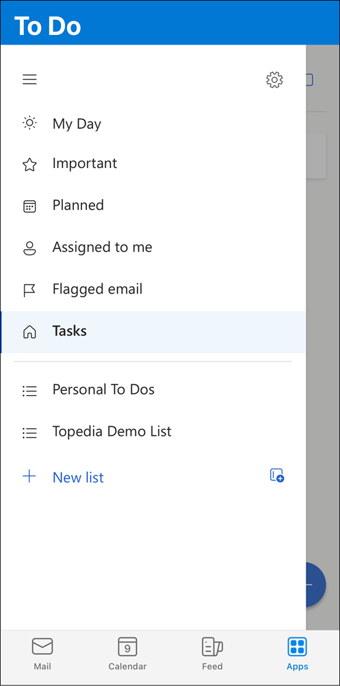 To Do Aufgaben in Outlook Mobile