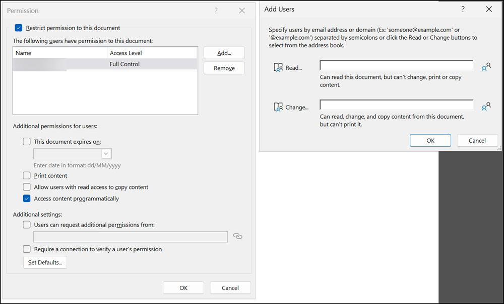 Benutzerdefinierte Berechtigungen für Sensitivity Labels in aktueller Form