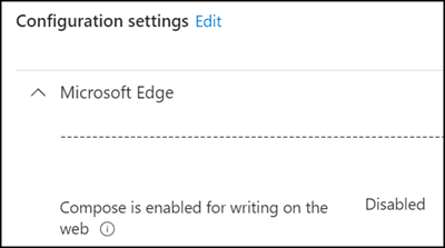 Intune Configuration Policy