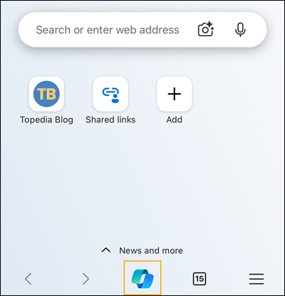 Copilot in Edge Mobile