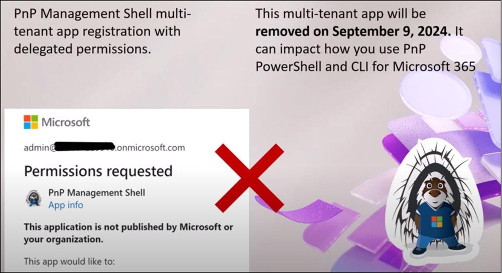 Changes in PnP Management Shell registration in Microsoft 365