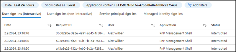 Sign-in Logs