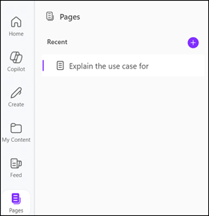 Pages in Microsoft 365 Web