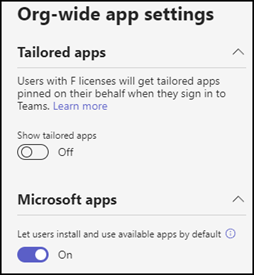 Org-wide app settings