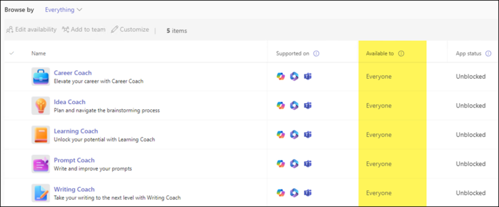 Neue Copilot Agents im Teams Admin Center