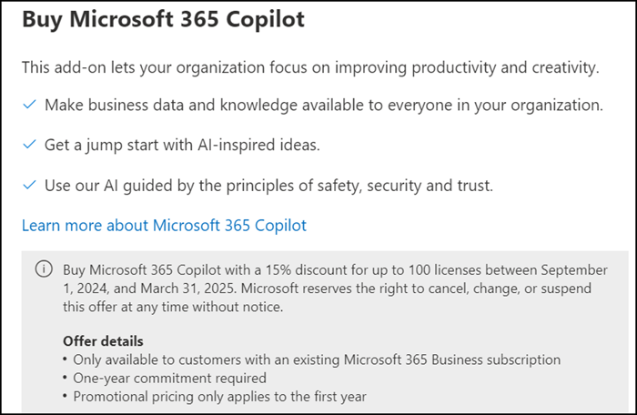 Microsoft 365 Copilot Promotion wurde verlängert